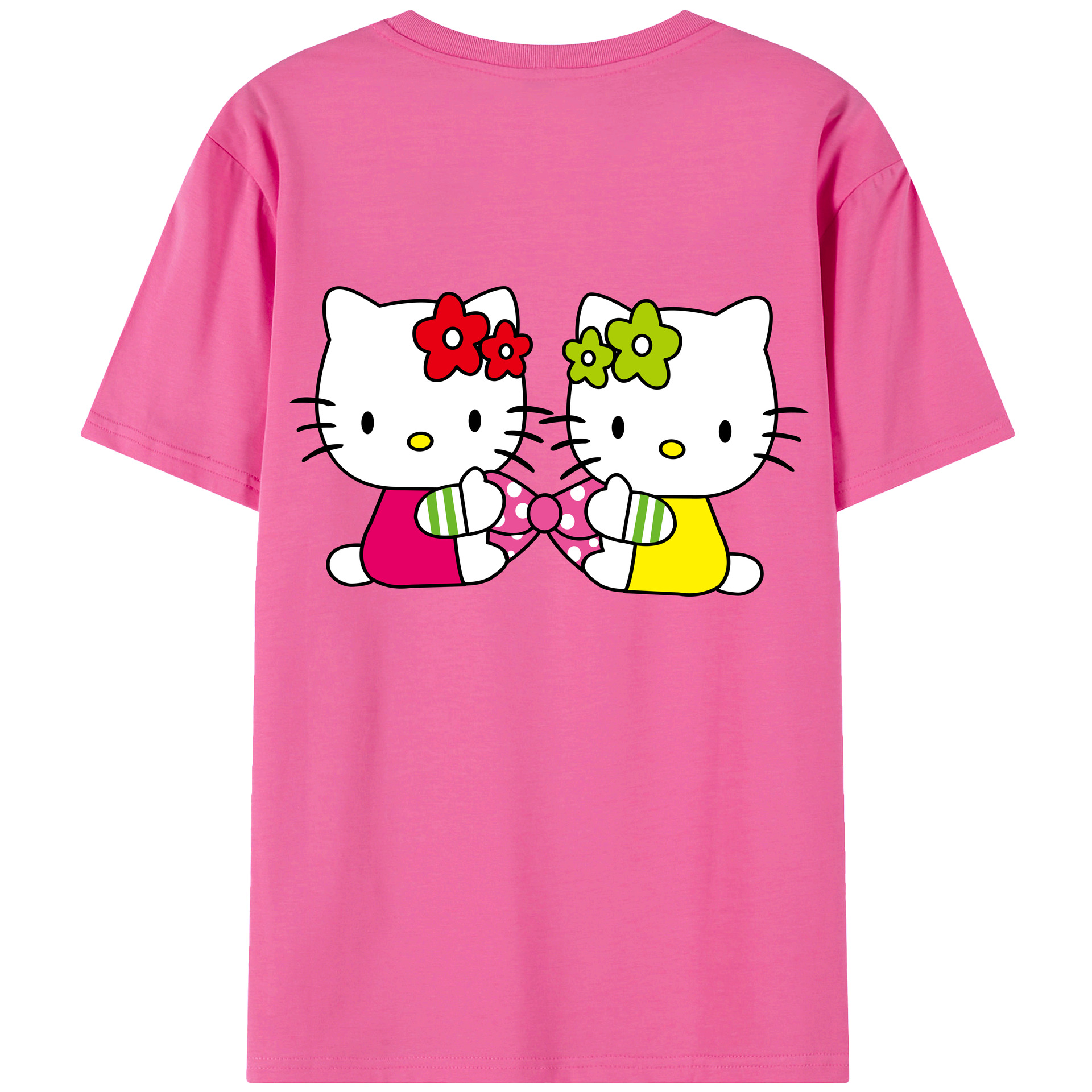 （画像用） Hello Kitty ハローキティ レディース半袖Tシャツ(バックプリント)